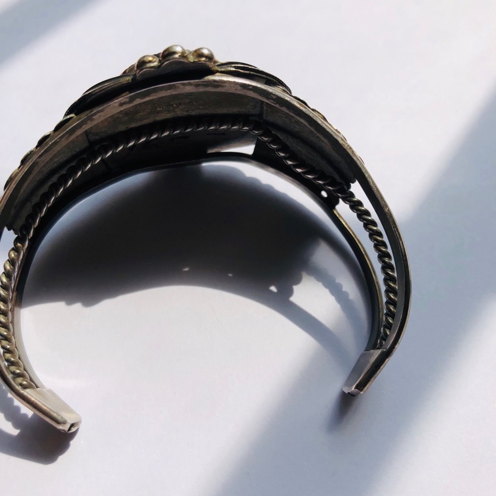 ❌SOLD❌VTG Navajo Sterling ManyGoats Abalone Pearl - Picture 6 of 16
